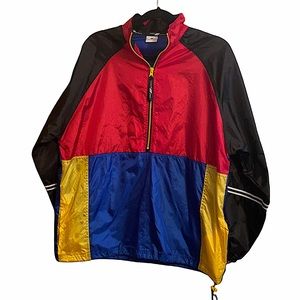 Pro Spirit Vintage Style color block windbreaker